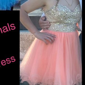 Coral formal dress